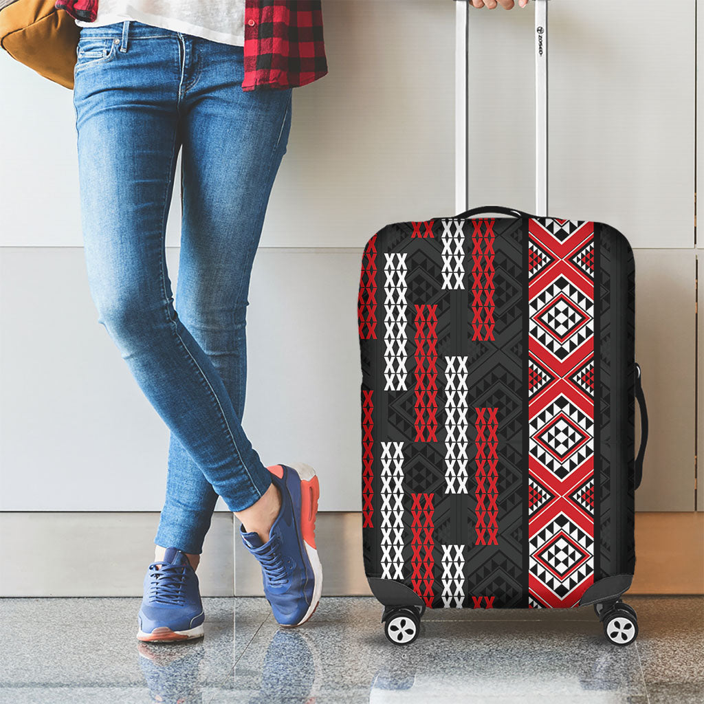 Roimata Toroa Maori Taniko Inspired New Zealand Luggage Cover