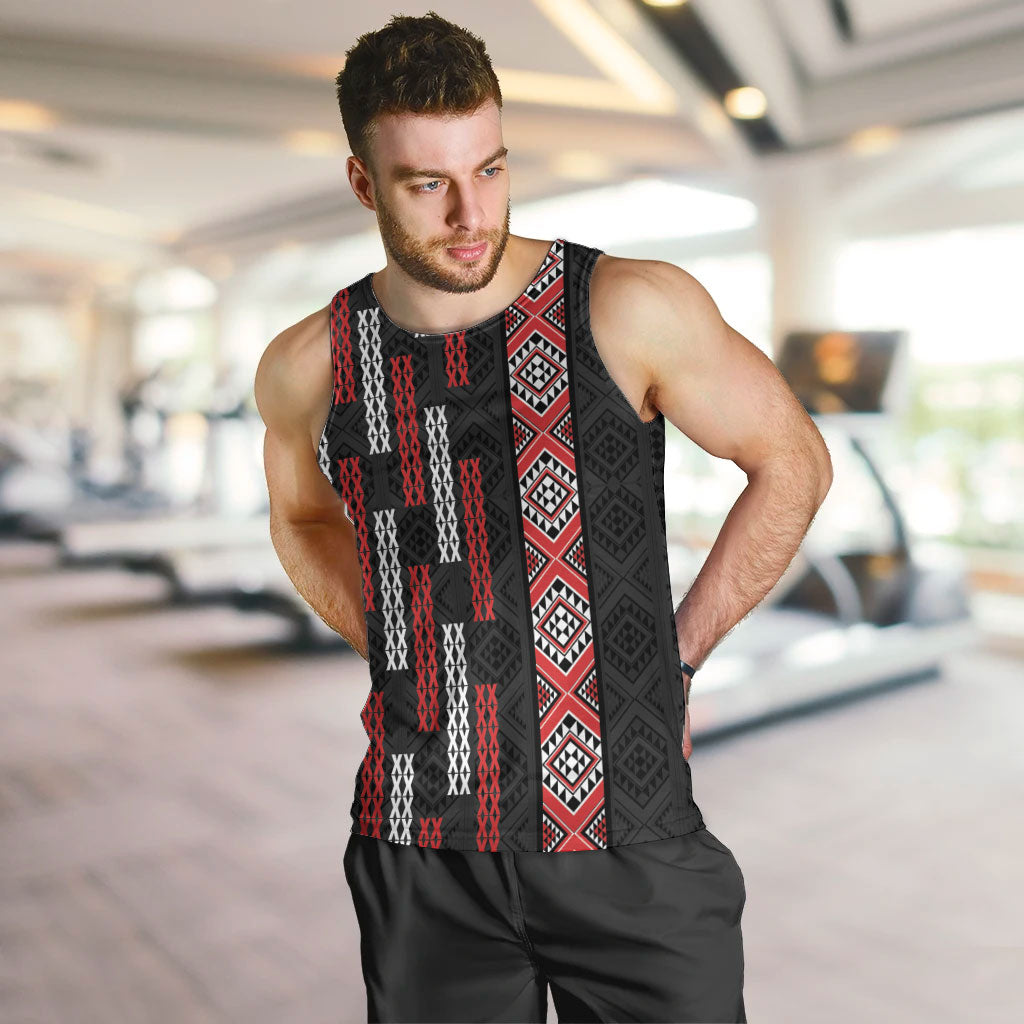 Roimata Toroa Maori Taniko Inspired New Zealand Men Tank Top