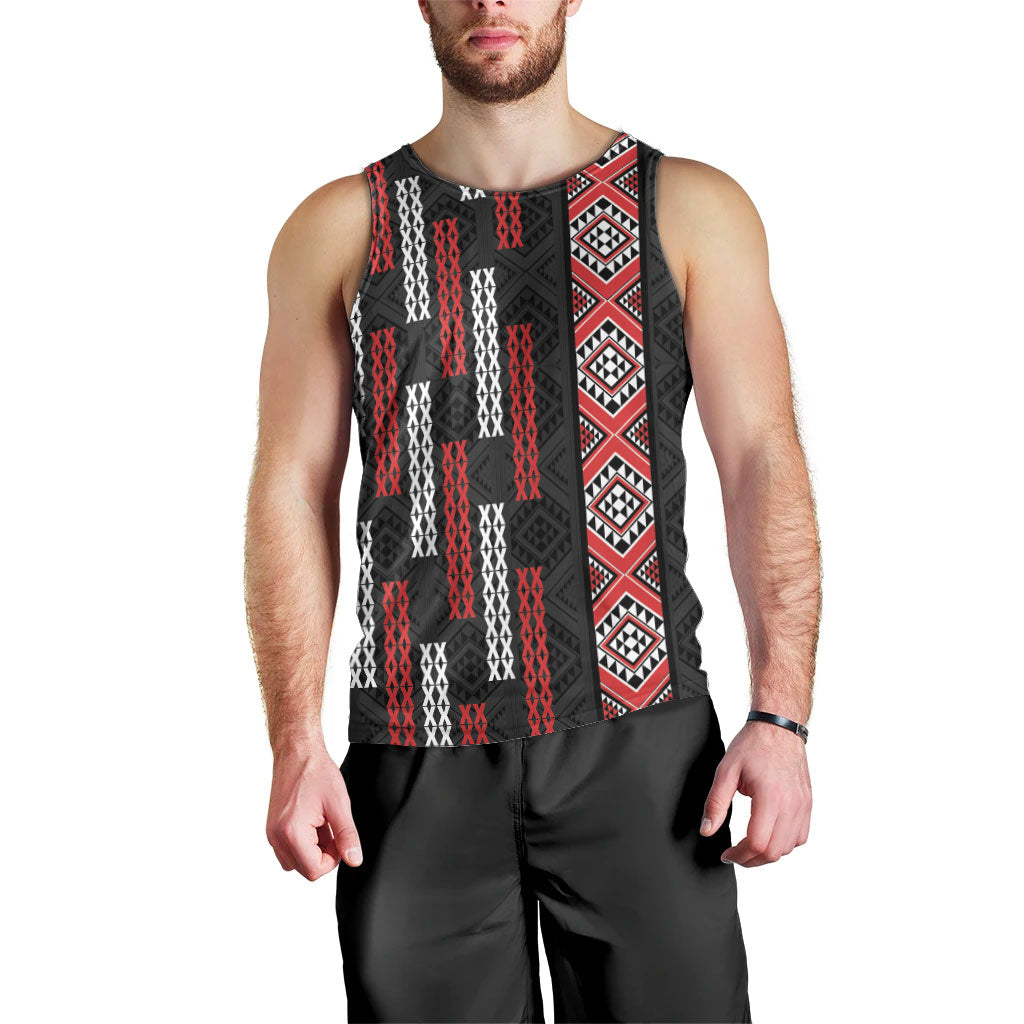 Roimata Toroa Maori Taniko Inspired New Zealand Men Tank Top