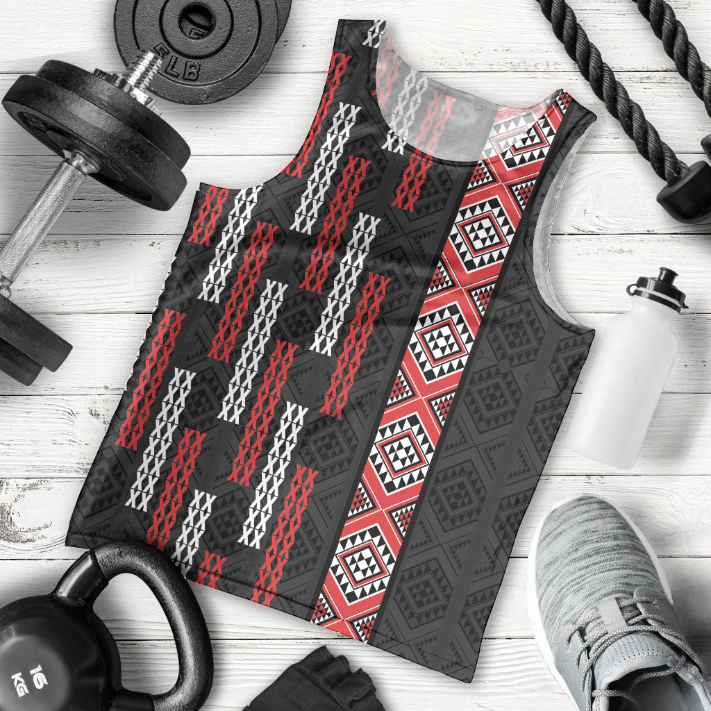 Roimata Toroa Maori Taniko Inspired New Zealand Men Tank Top
