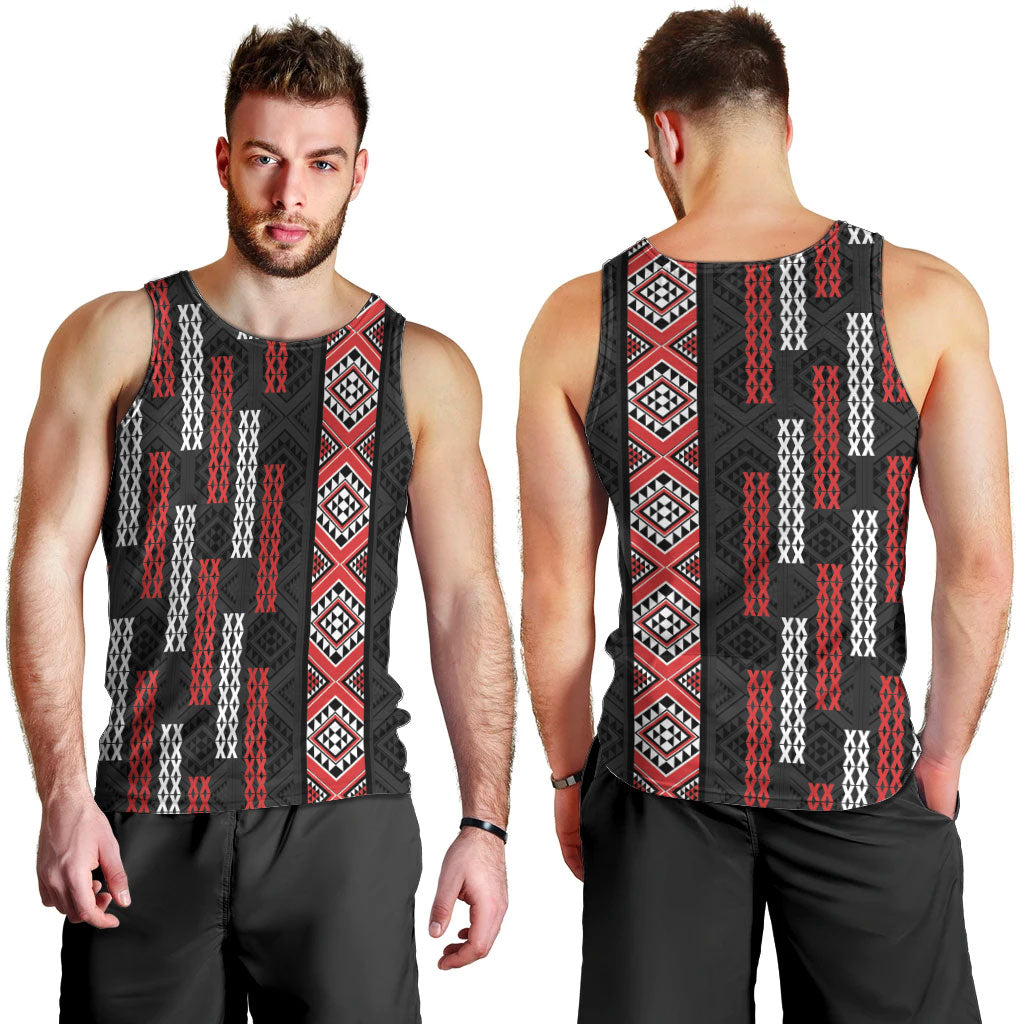 Roimata Toroa Maori Taniko Inspired New Zealand Men Tank Top