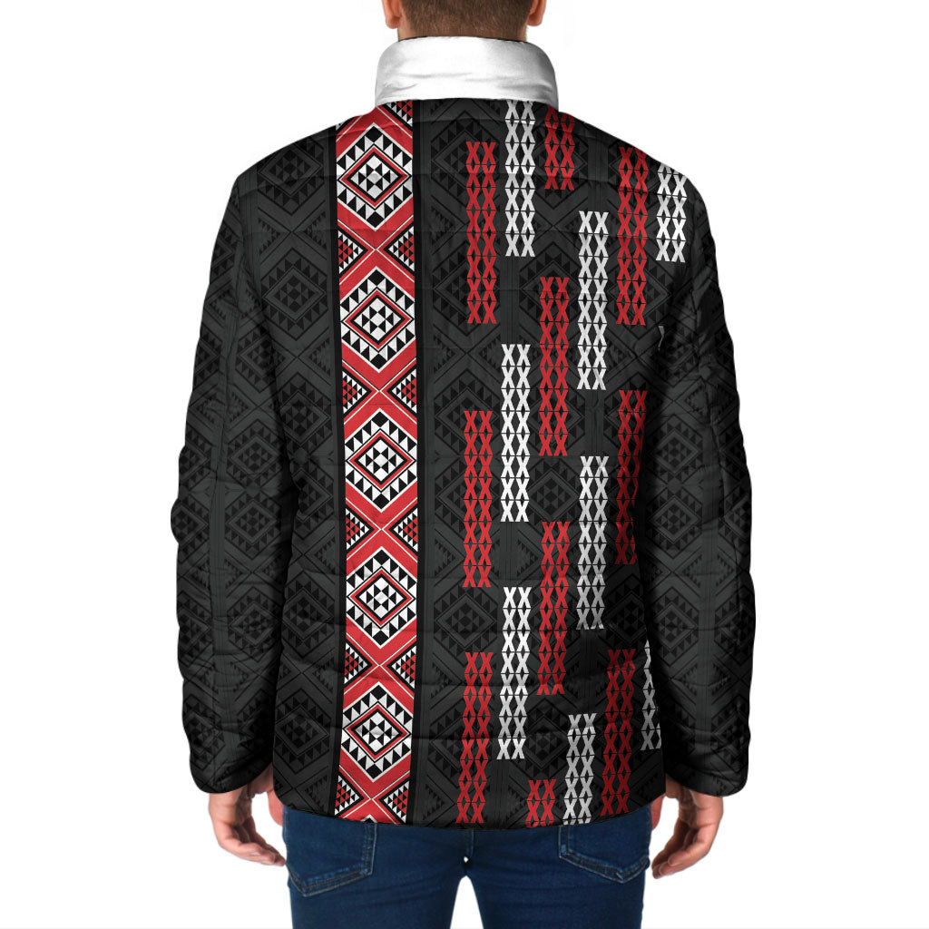 Roimata Toroa Maori Taniko Inspired New Zealand Padded Jacket
