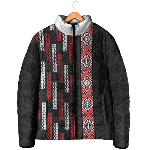 Roimata Toroa Maori Taniko Inspired New Zealand Padded Jacket