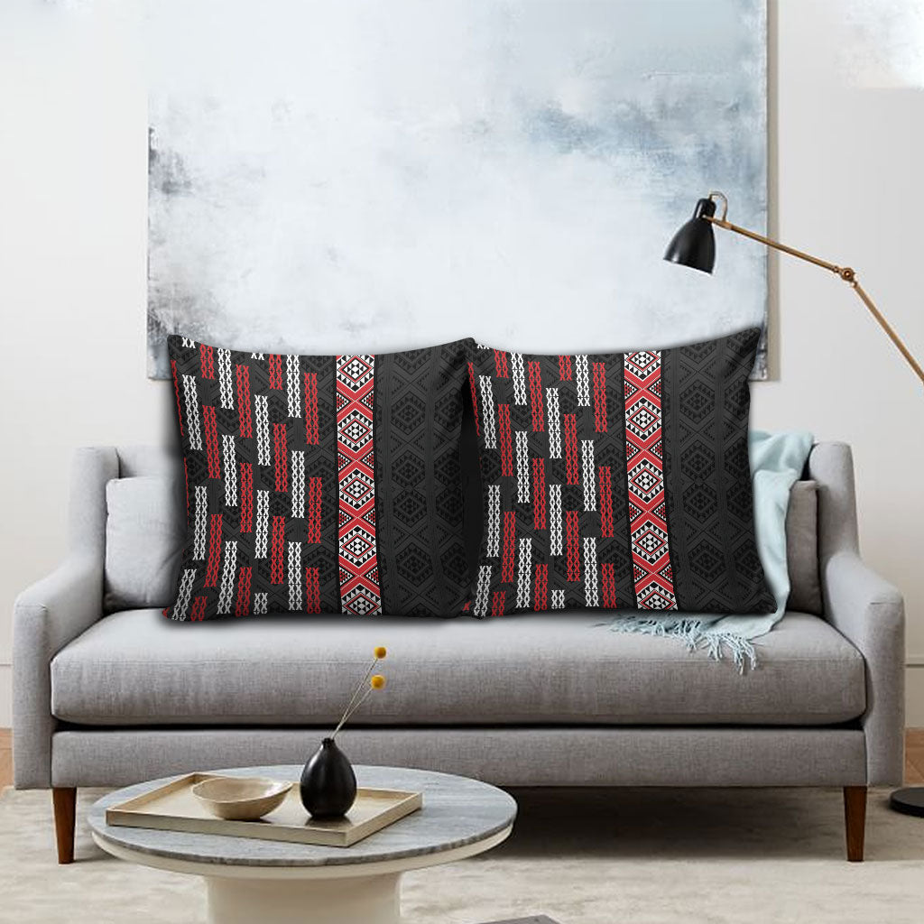 Roimata Toroa Maori Taniko Inspired New Zealand Pillow Cover