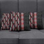 Roimata Toroa Maori Taniko Inspired New Zealand Pillow Cover