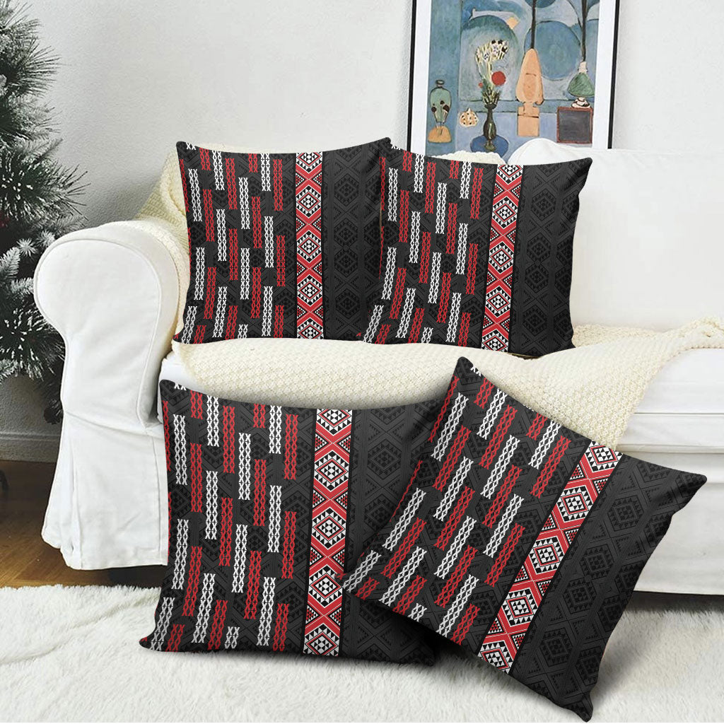 Roimata Toroa Maori Taniko Inspired New Zealand Pillow Cover