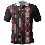 Roimata Toroa Maori Taniko Inspired New Zealand Polo Shirt