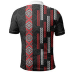 Roimata Toroa Maori Taniko Inspired New Zealand Polo Shirt