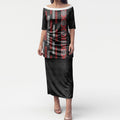 Roimata Toroa Maori Taniko Inspired New Zealand Puletasi
