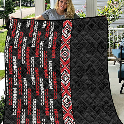 Roimata Toroa Maori Taniko Inspired New Zealand Quilt