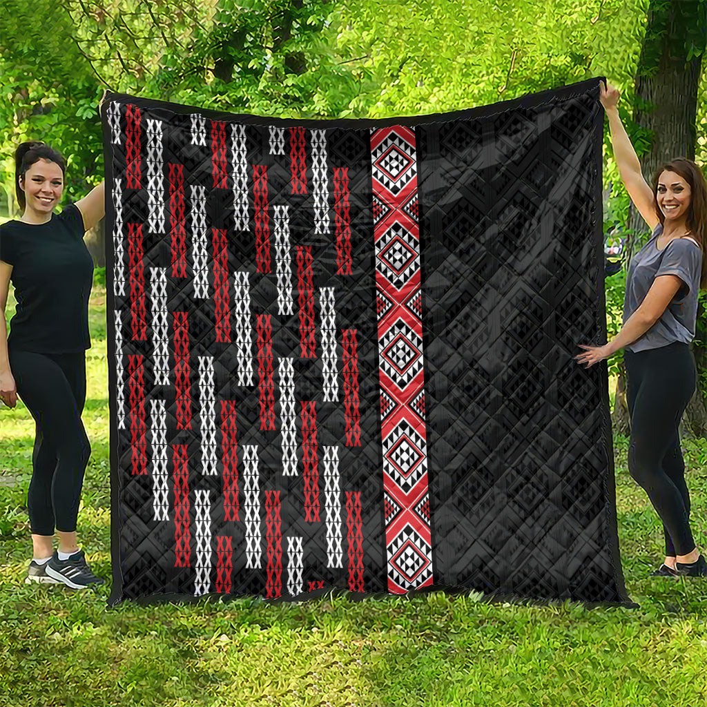 Roimata Toroa Maori Taniko Inspired New Zealand Quilt