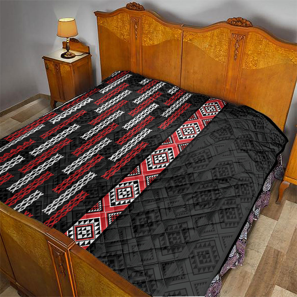 Roimata Toroa Maori Taniko Inspired New Zealand Quilt