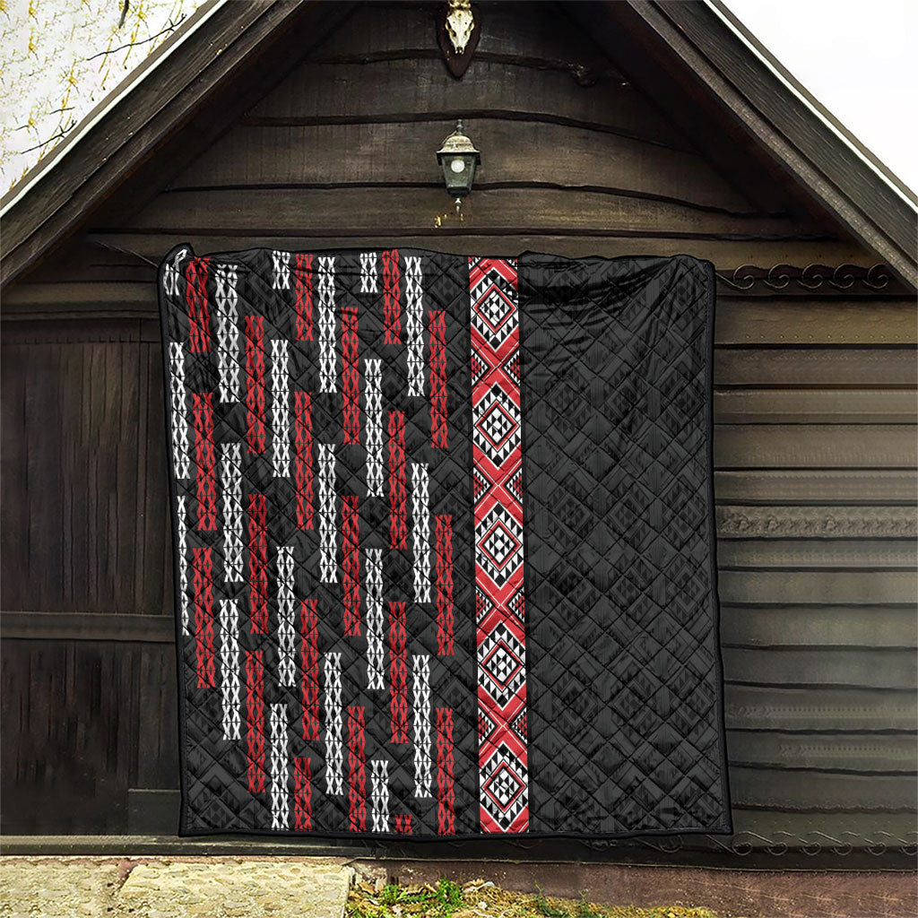 Roimata Toroa Maori Taniko Inspired New Zealand Quilt