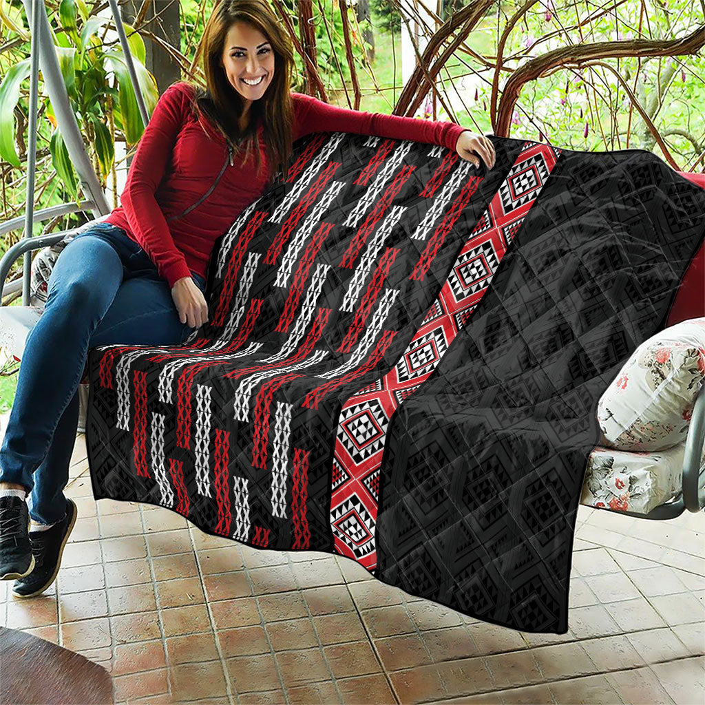 Roimata Toroa Maori Taniko Inspired New Zealand Quilt