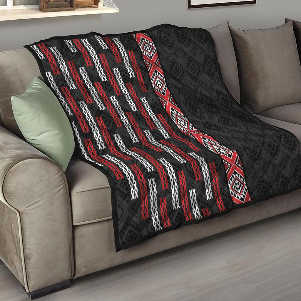 Roimata Toroa Maori Taniko Inspired New Zealand Quilt