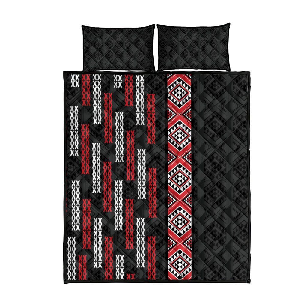Roimata Toroa Maori Taniko Inspired New Zealand Quilt Bed Set