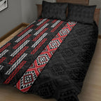 Roimata Toroa Maori Taniko Inspired New Zealand Quilt Bed Set