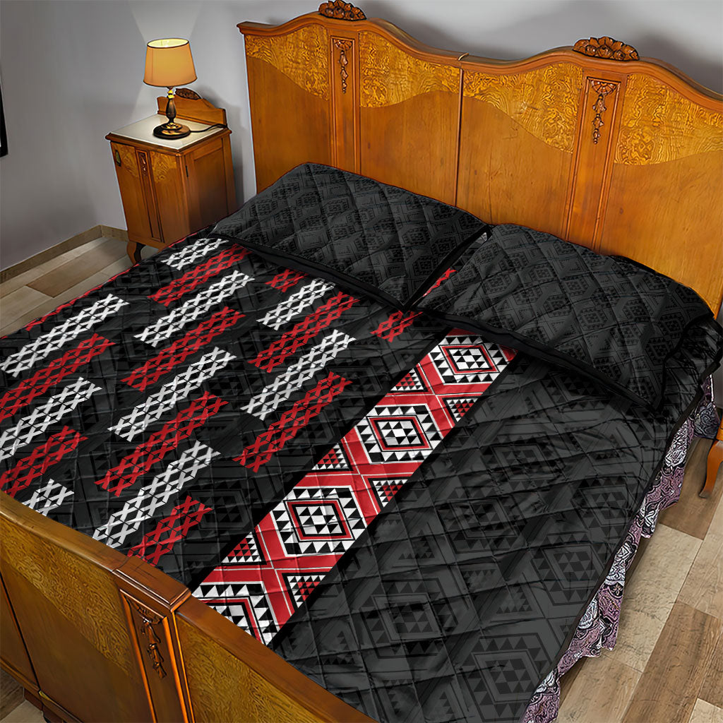 Roimata Toroa Maori Taniko Inspired New Zealand Quilt Bed Set
