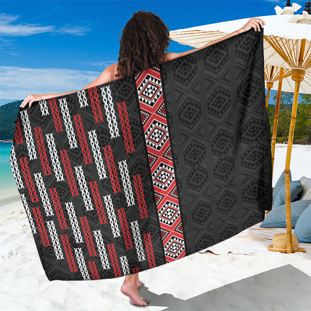 Roimata Toroa Maori Taniko Inspired New Zealand Sarong