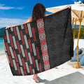 Roimata Toroa Maori Taniko Inspired New Zealand Sarong