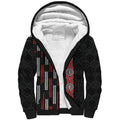 Roimata Toroa Maori Taniko Inspired New Zealand Sherpa Hoodie