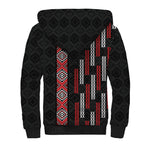 Roimata Toroa Maori Taniko Inspired New Zealand Sherpa Hoodie