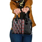 Roimata Toroa Maori Taniko Inspired New Zealand Shoulder Handbag