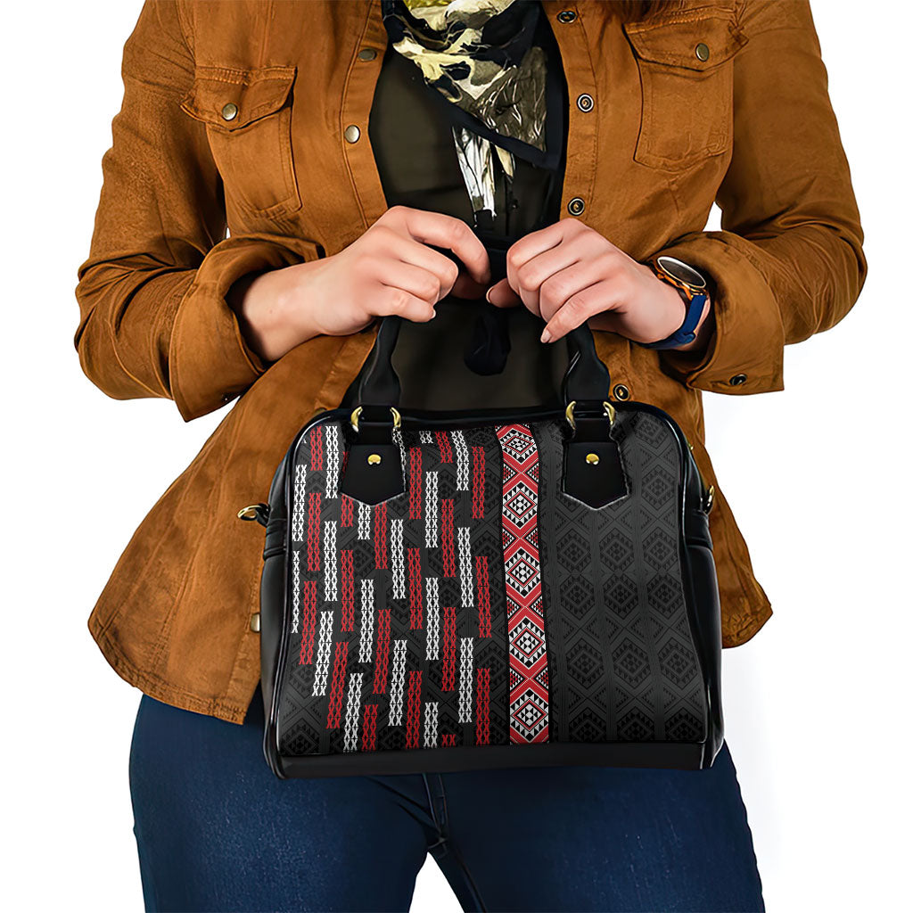 Roimata Toroa Maori Taniko Inspired New Zealand Shoulder Handbag