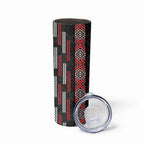 Roimata Toroa Maori Taniko Inspired New Zealand Skinny Tumbler