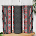 Roimata Toroa Maori Taniko Inspired New Zealand Skinny Tumbler