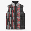 Roimata Toroa Maori Taniko Inspired New Zealand Sleeveless Puffer Jacket