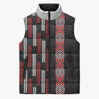 Roimata Toroa Maori Taniko Inspired New Zealand Sleeveless Puffer Jacket