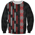 Roimata Toroa Maori Taniko Inspired New Zealand Sweatshirt