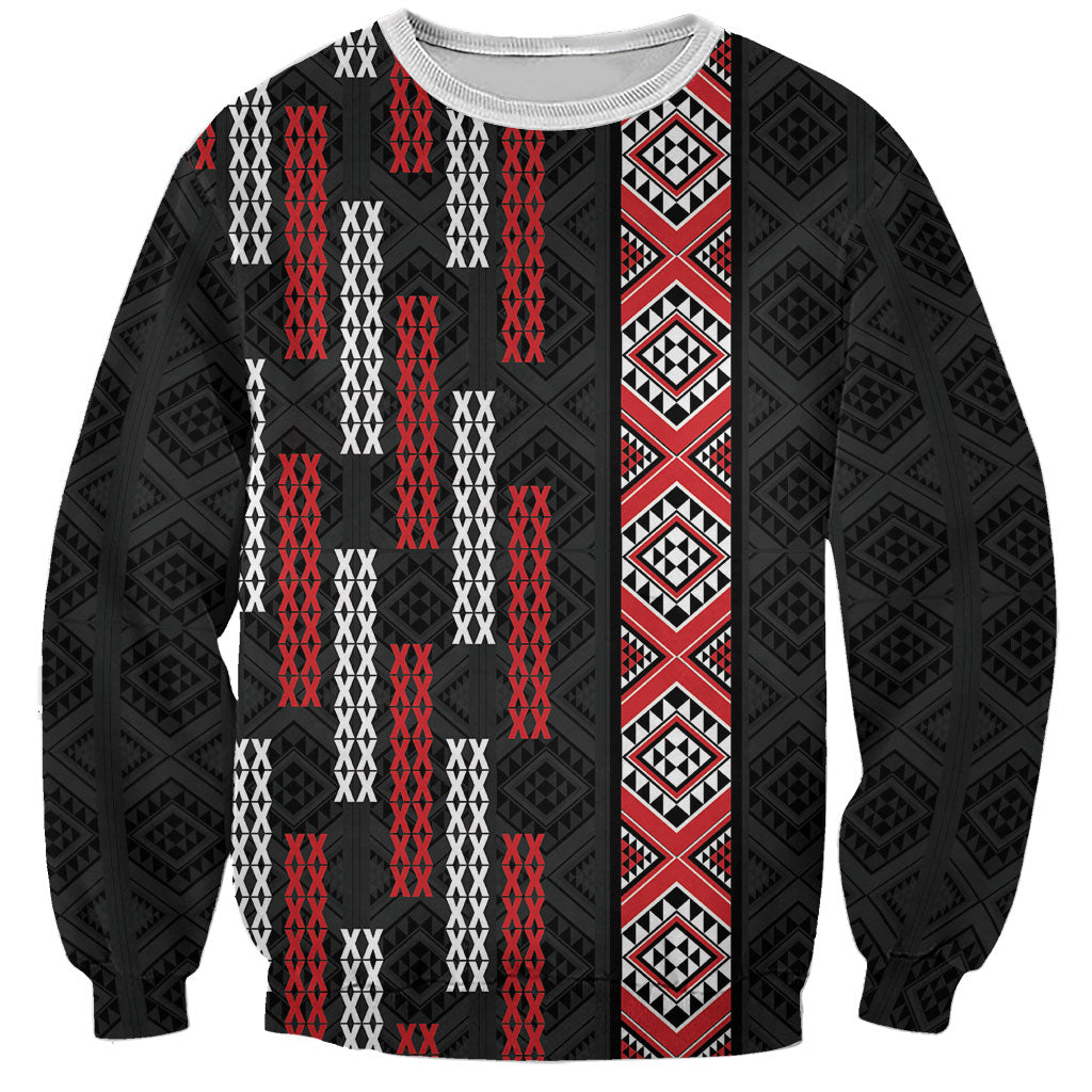Roimata Toroa Maori Taniko Inspired New Zealand Sweatshirt