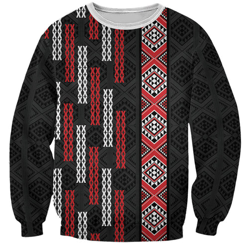 Roimata Toroa Maori Taniko Inspired New Zealand Sweatshirt