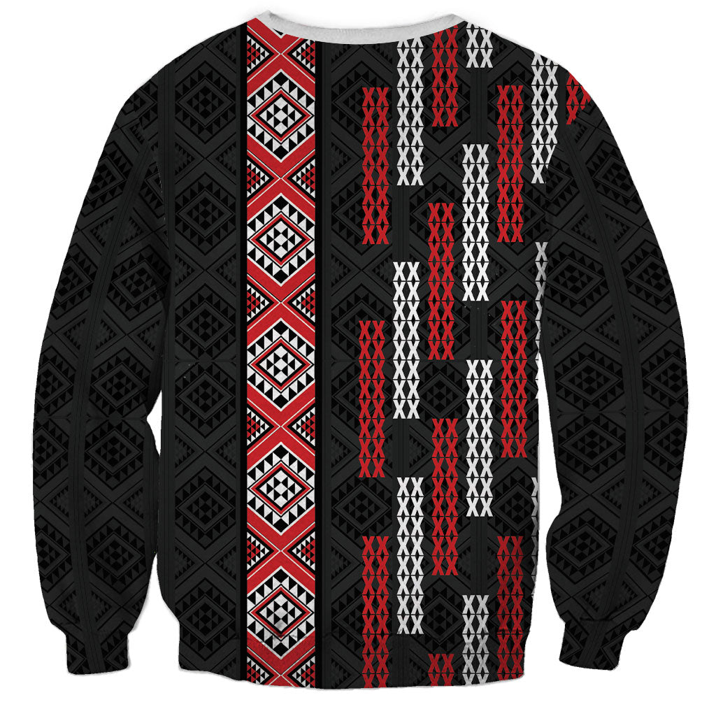 Roimata Toroa Maori Taniko Inspired New Zealand Sweatshirt