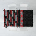 Roimata Toroa Maori Taniko Inspired New Zealand Tablecloth