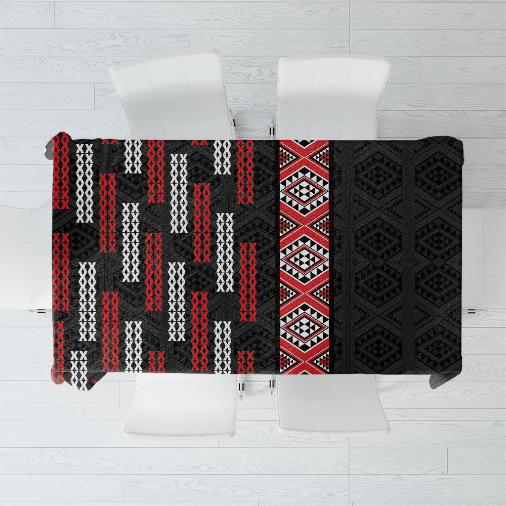 Roimata Toroa Maori Taniko Inspired New Zealand Tablecloth