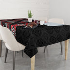 Roimata Toroa Maori Taniko Inspired New Zealand Tablecloth