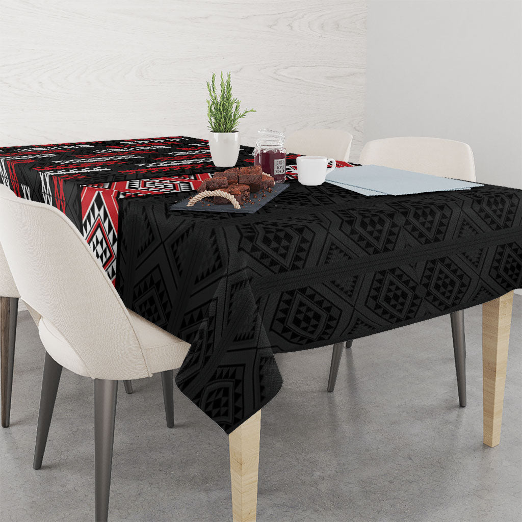 Roimata Toroa Maori Taniko Inspired New Zealand Tablecloth