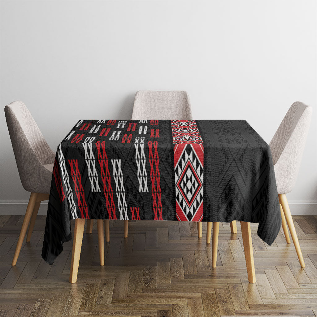 Roimata Toroa Maori Taniko Inspired New Zealand Tablecloth