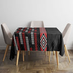 Roimata Toroa Maori Taniko Inspired New Zealand Tablecloth
