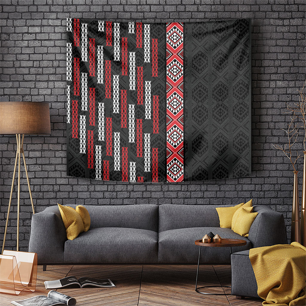 Roimata Toroa Maori Taniko Inspired New Zealand Tapestry