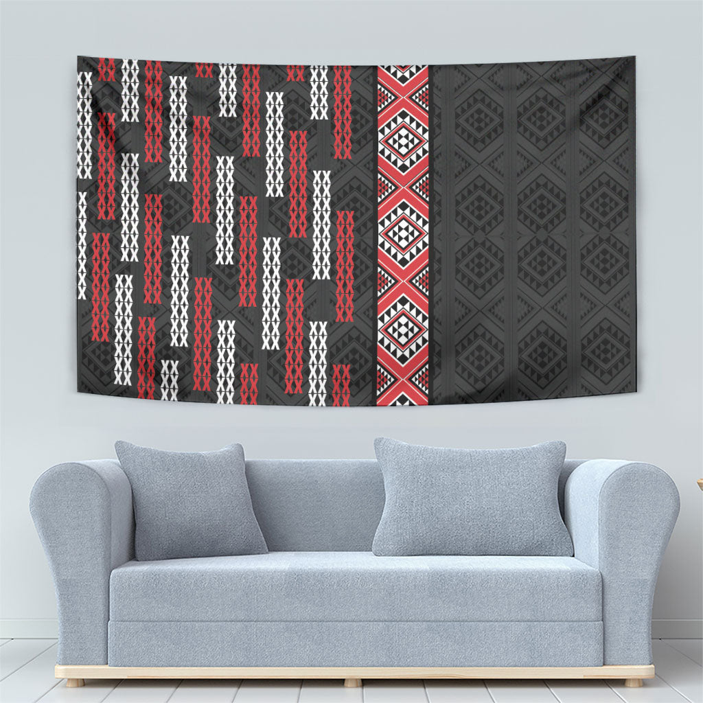 Roimata Toroa Maori Taniko Inspired New Zealand Tapestry