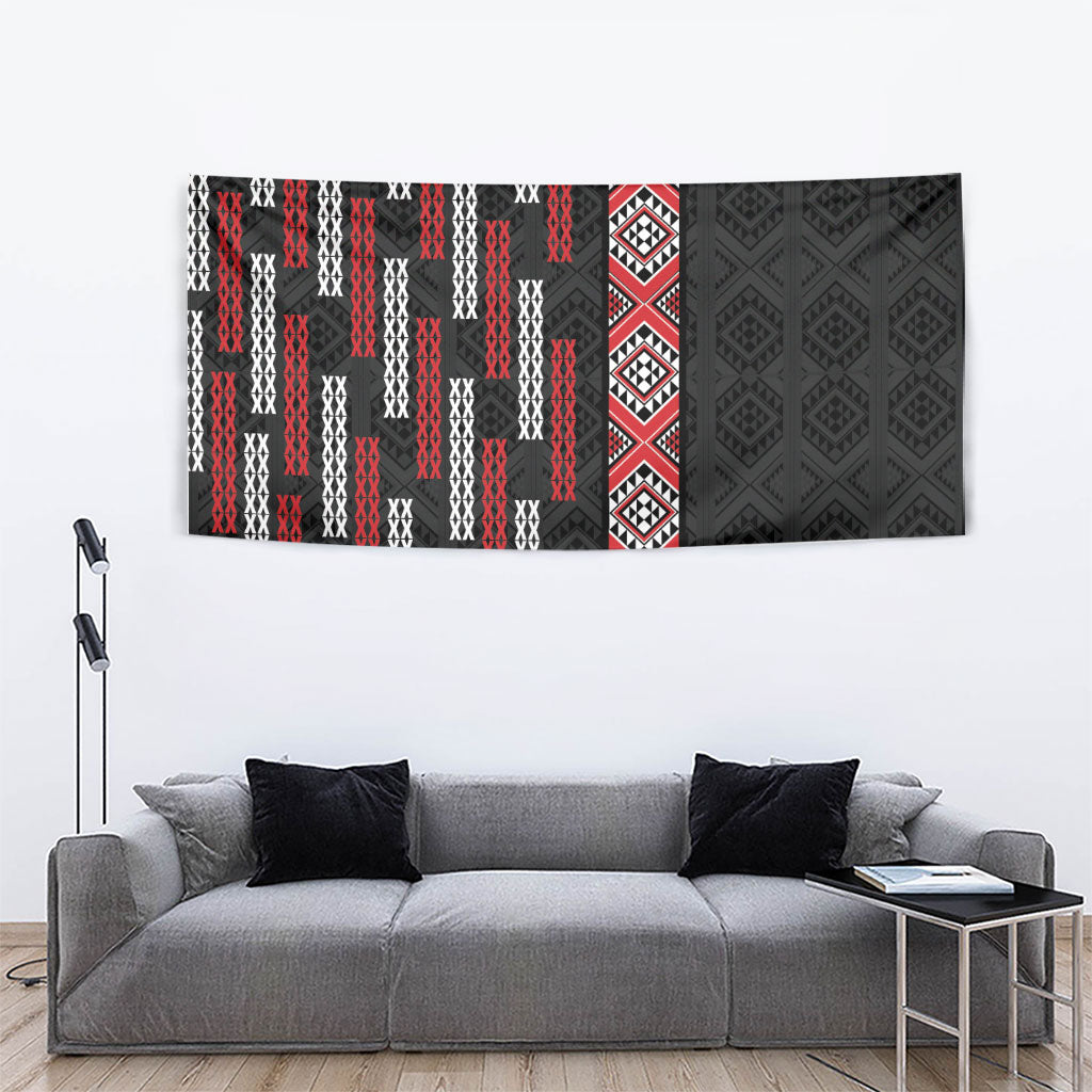 Roimata Toroa Maori Taniko Inspired New Zealand Tapestry