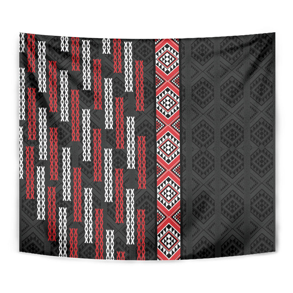 Roimata Toroa Maori Taniko Inspired New Zealand Tapestry