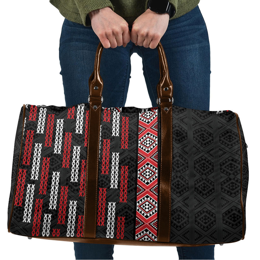 Roimata Toroa Maori Taniko Inspired New Zealand Travel Bag