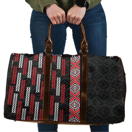 Roimata Toroa Maori Taniko Inspired New Zealand Travel Bag
