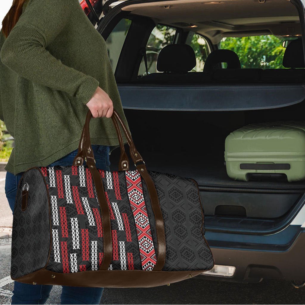 Roimata Toroa Maori Taniko Inspired New Zealand Travel Bag