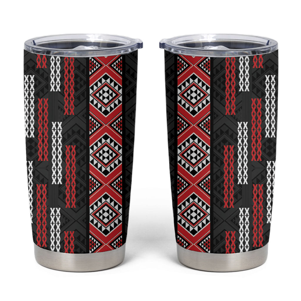 Roimata Toroa Maori Taniko Inspired New Zealand Tumbler Cup